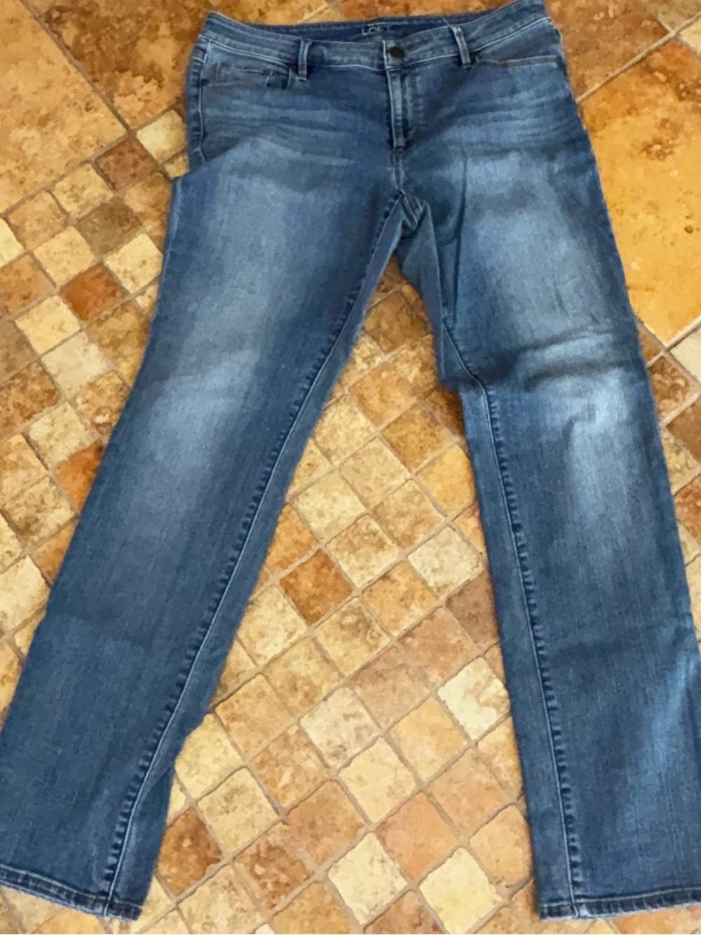 LOFT Women's Medium Blue Straight Leg Jeans